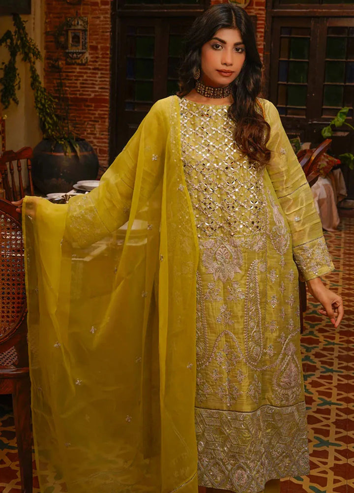 Kross Kulture Pret Embroidered Tissue Masoori 3 Piece Suit Haya KLX- 00524