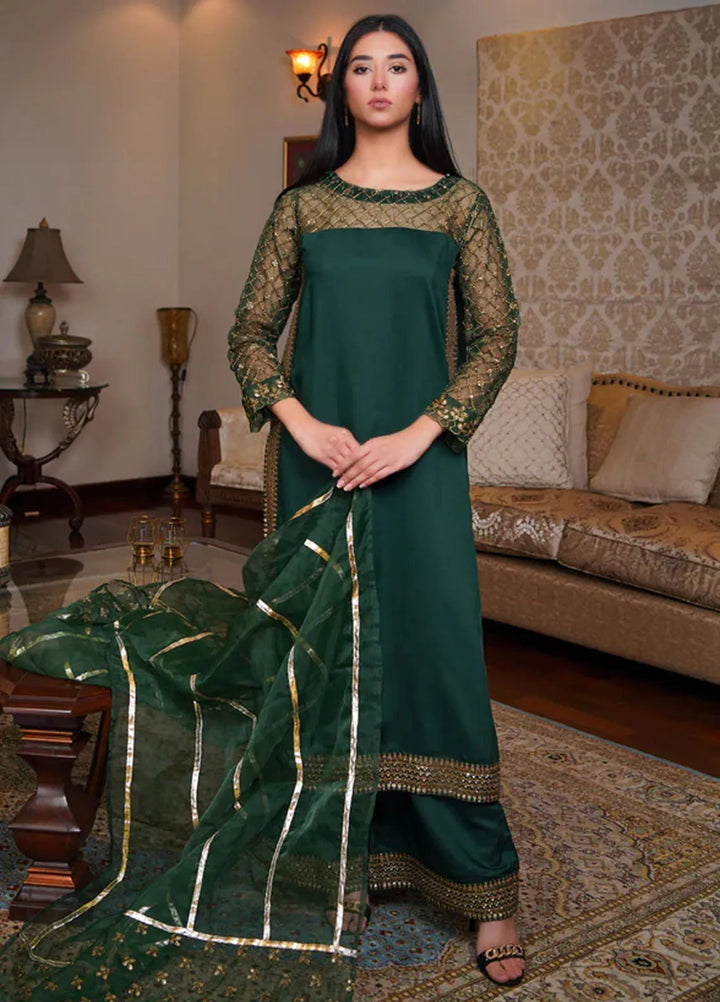 Kross Kulture Pret Embroidered Viscose 3 Piece Suit KLX-00302