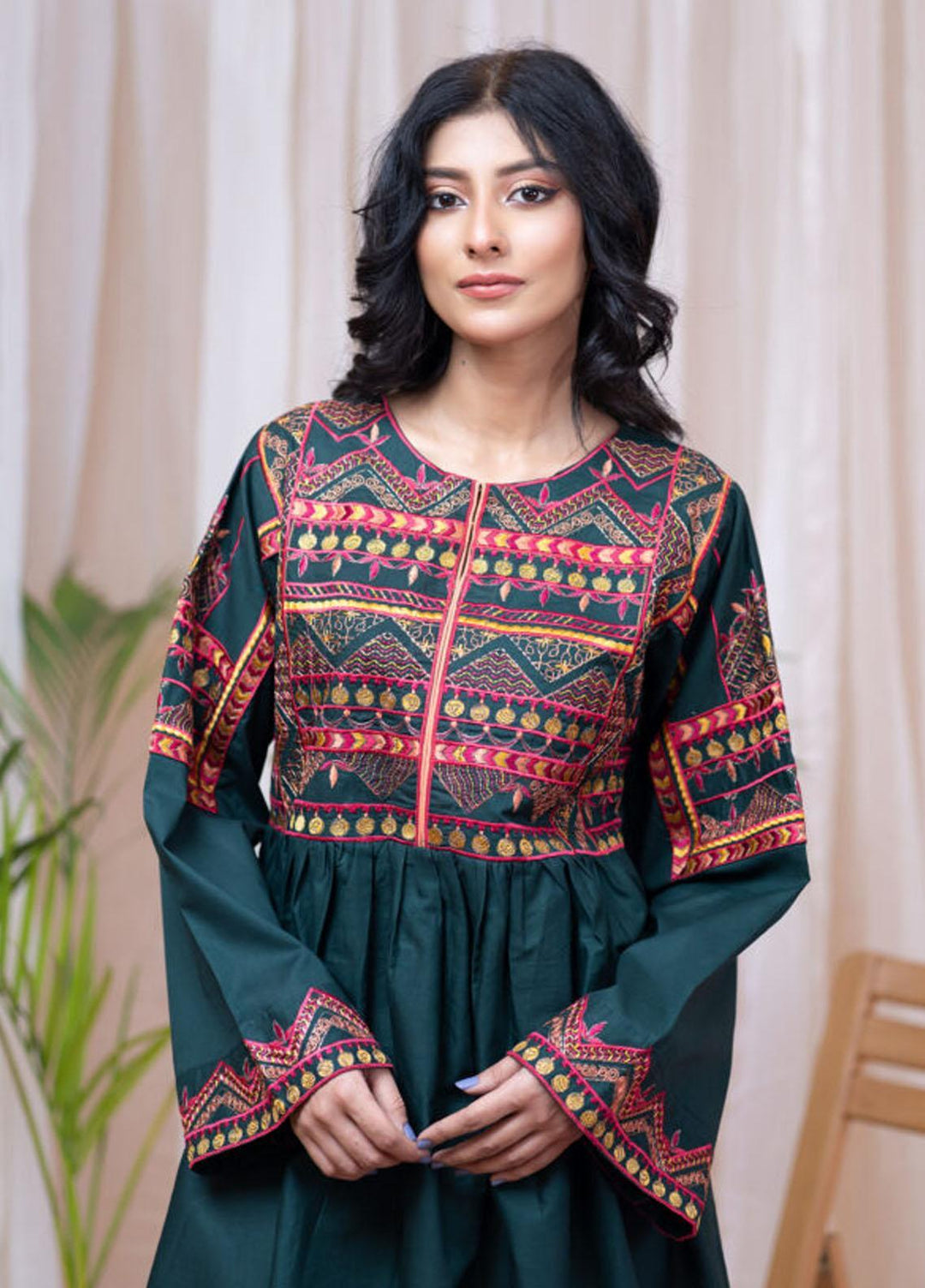 Kross Kulture Formal Pret Embroidered Jacquard Frock KE-21366