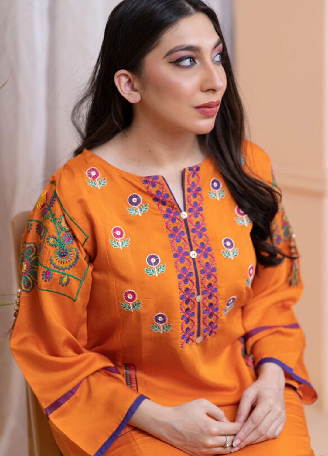 Kross Kulture Formal Pret Embroidered Cambric Shirt KE-21357