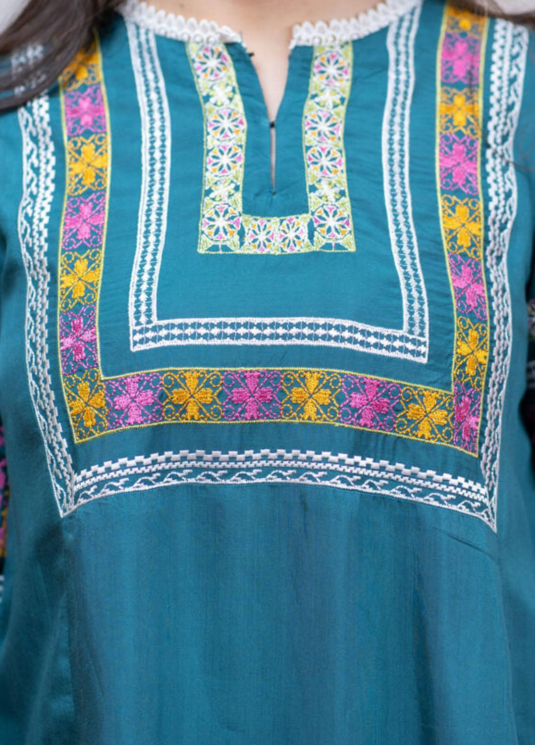 Kross Kulture Formal Pret Embroidered Viscose Shirt KE-21339