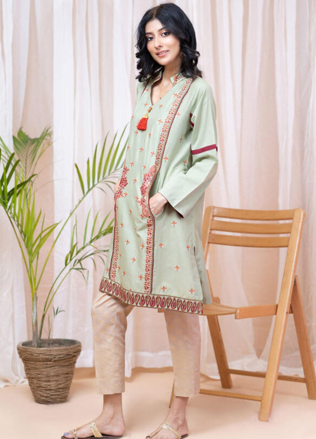 Kross Kulture Formal Pret Embroidered Jacquard Shirt KE-21362