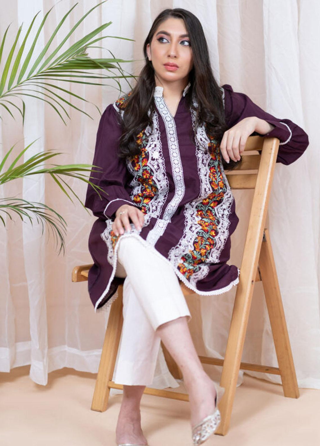 Kross Kulture Formal Pret Embroidered Cambric Shirt KE-21361