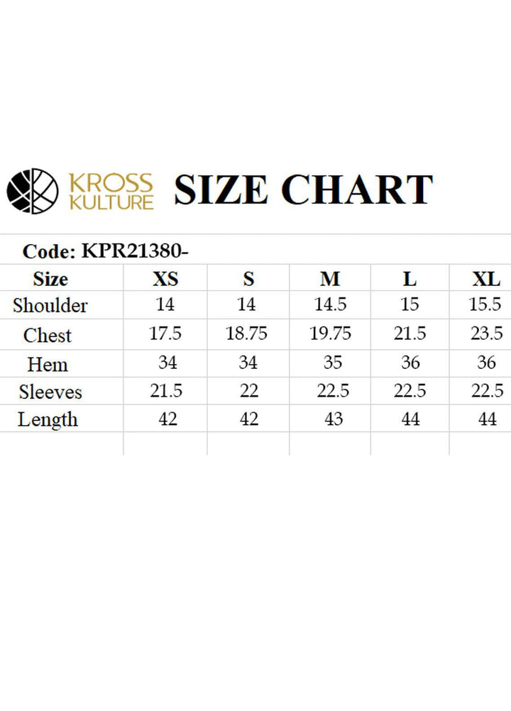 Kross Kulture Formal Pret Printed Cotton Shirt KPR-21380