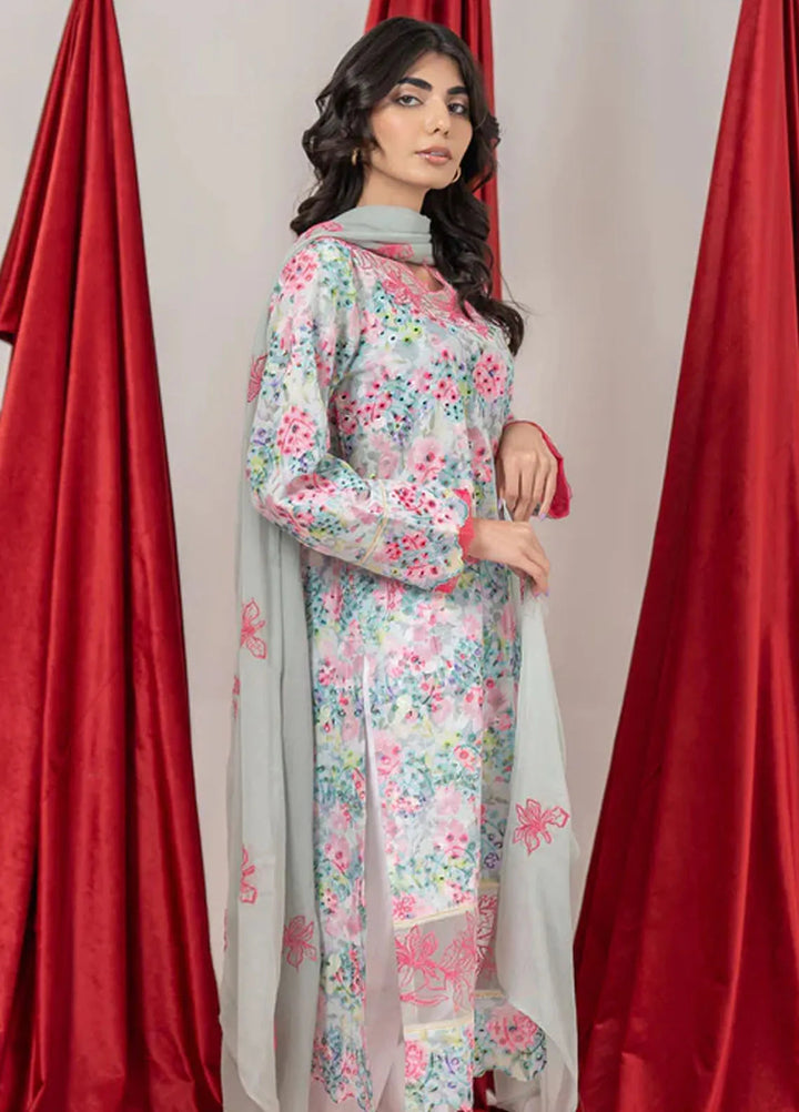 Kross Kulture Pret Printed Lawn 3 Piece Suit KE- 00640