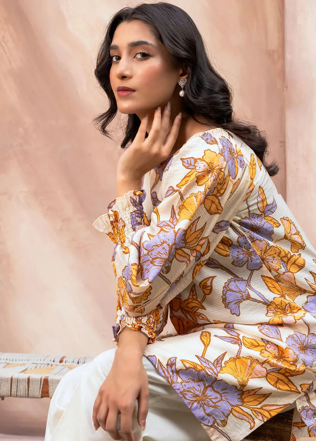 Kross Kulture Pret Printed Lawn Kurti Mahay KGL-00620