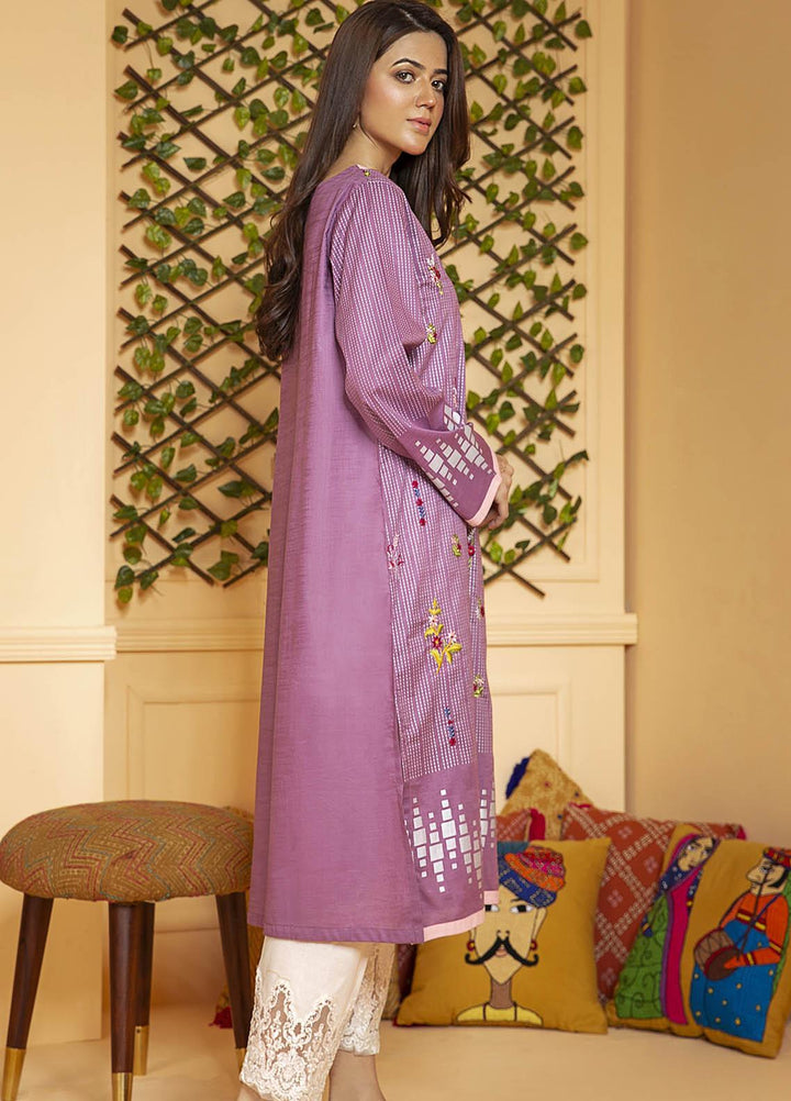 Kross Kulture Embroidered Lawn Stitched Kurtis KB-20486 L-Purple