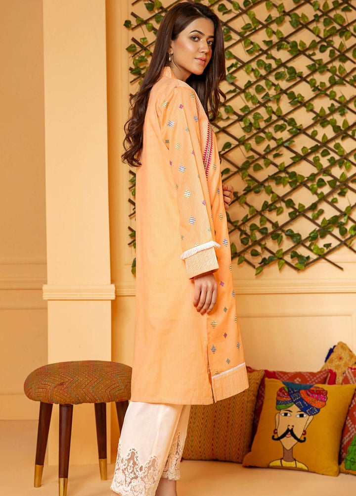 Kross Kulture Embroidered Cotton Stitched Kurtis KB-21008 T Pink
