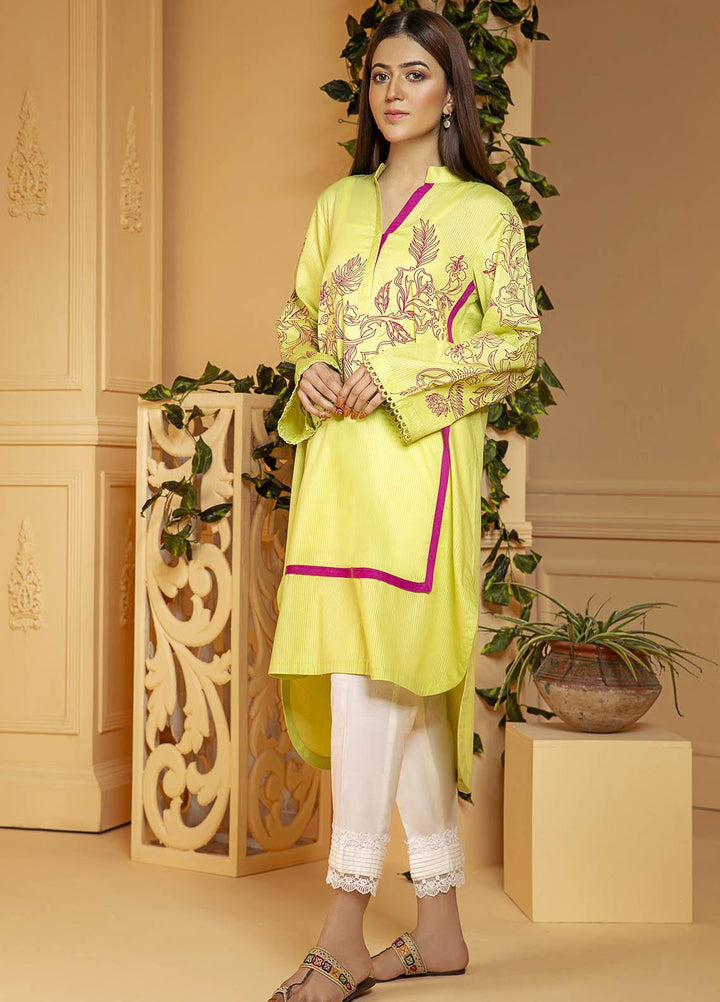 Kross Kulture Embroidered Cotton Stitched Kurtis KE-20429 P Green
