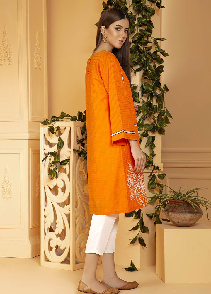 Kross Kulture Printed Cotton Stitched Kurtis KE-21029 Orange