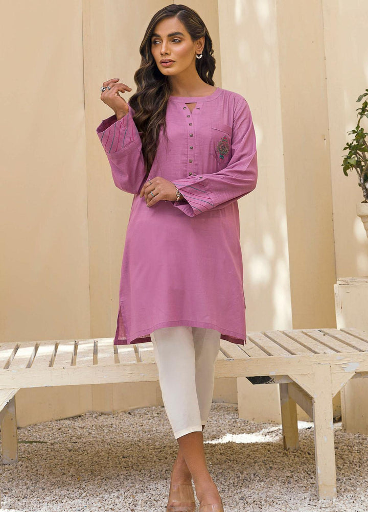 Kross Kulture Casual Pret Embroidered Lawn Shirt KB-21102 Purple