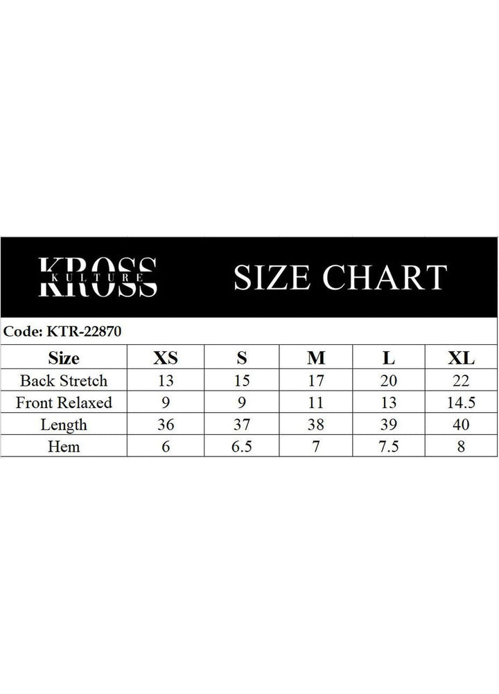 Kross Kulture Pret  Cambric Trouser KPT-22870 B Maroon