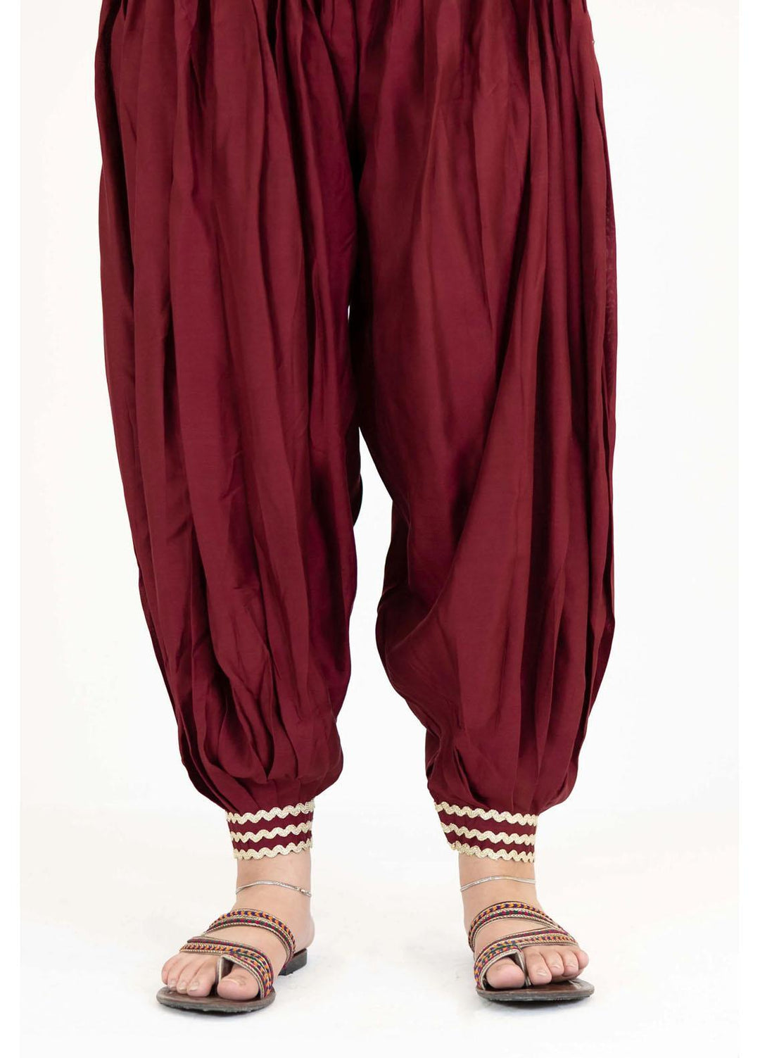 Kross Kulture Pret  Viscose Bottoms KTE-22858 B Mustered