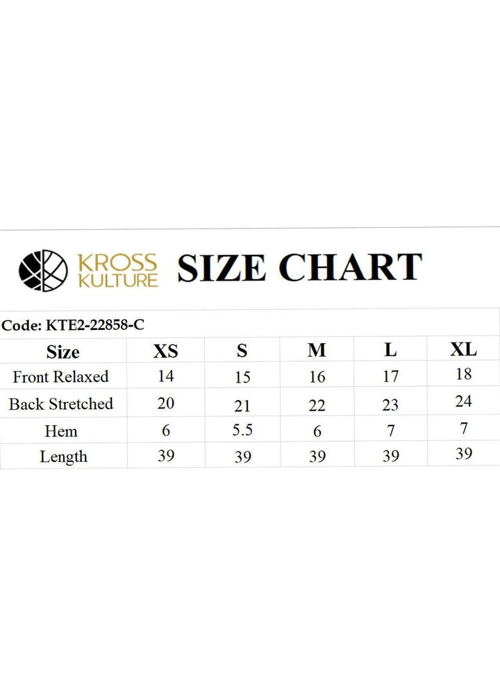 Kross Kulture Pret  Viscose Bottoms KTE-22858 B Mustered