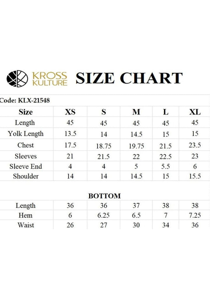 Kross Kulture Pret  Viscose 3 Piece Suit KLX-21548
