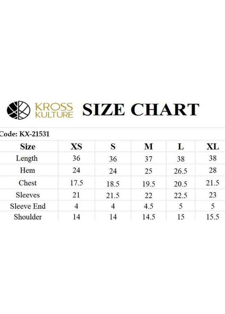 Kross Kulture Pret  Viscose Shirt KX-21531