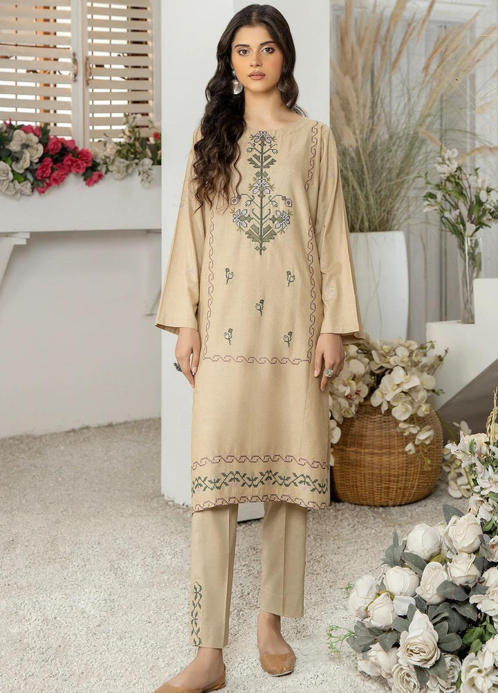 Kross Kulture Casual Pret  Cambric 2 Piece Suit KGL-344 Beige