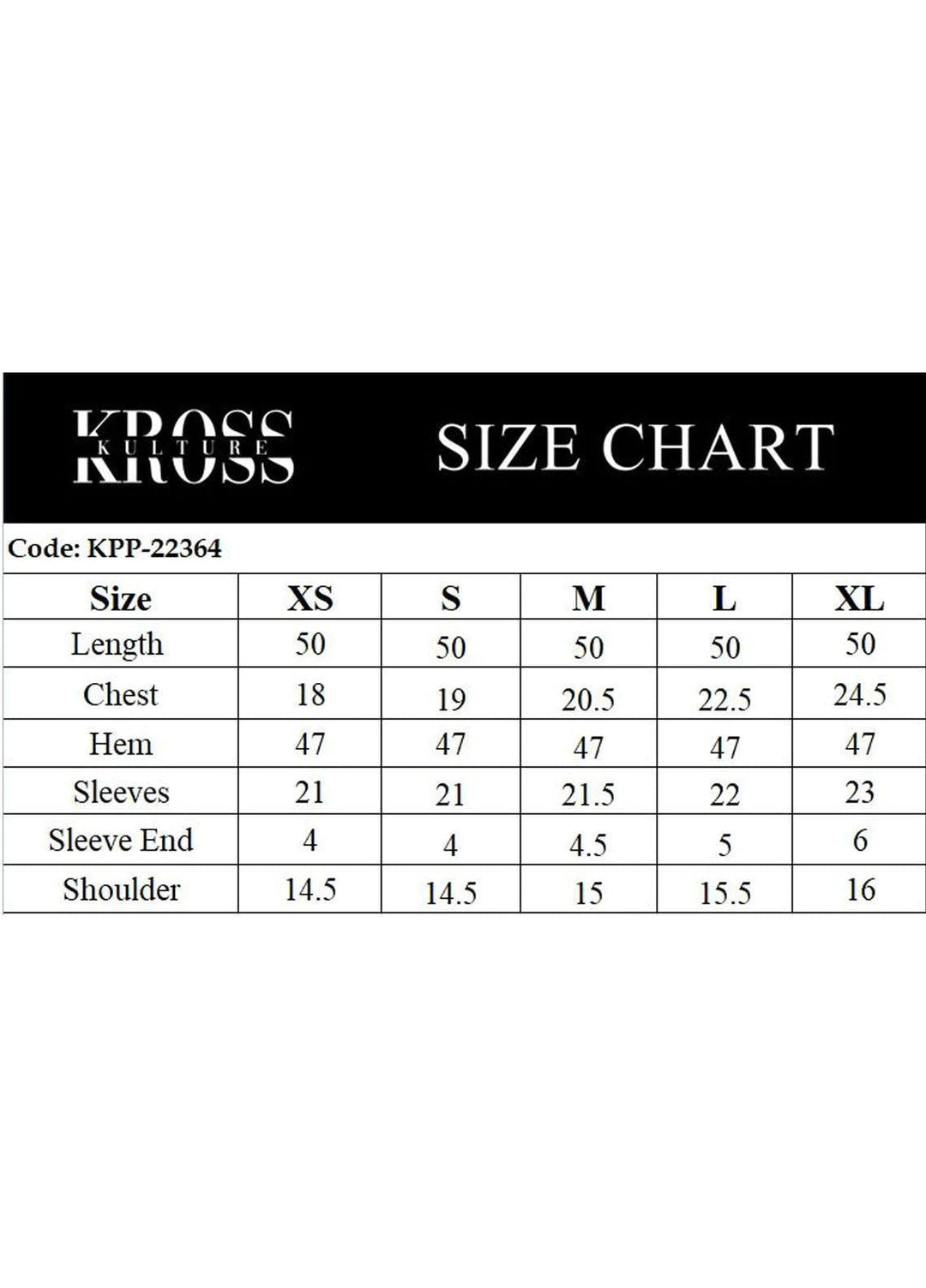 Kross Kulture Casual Pret  Lawn Shirt KPP-22364