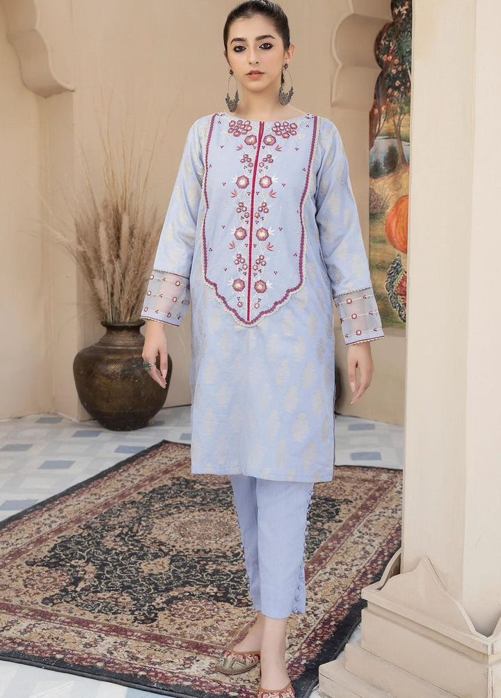 Kross Kulture Casual Pret  Jacquard Shirt KEE2-22308 Sky Blue