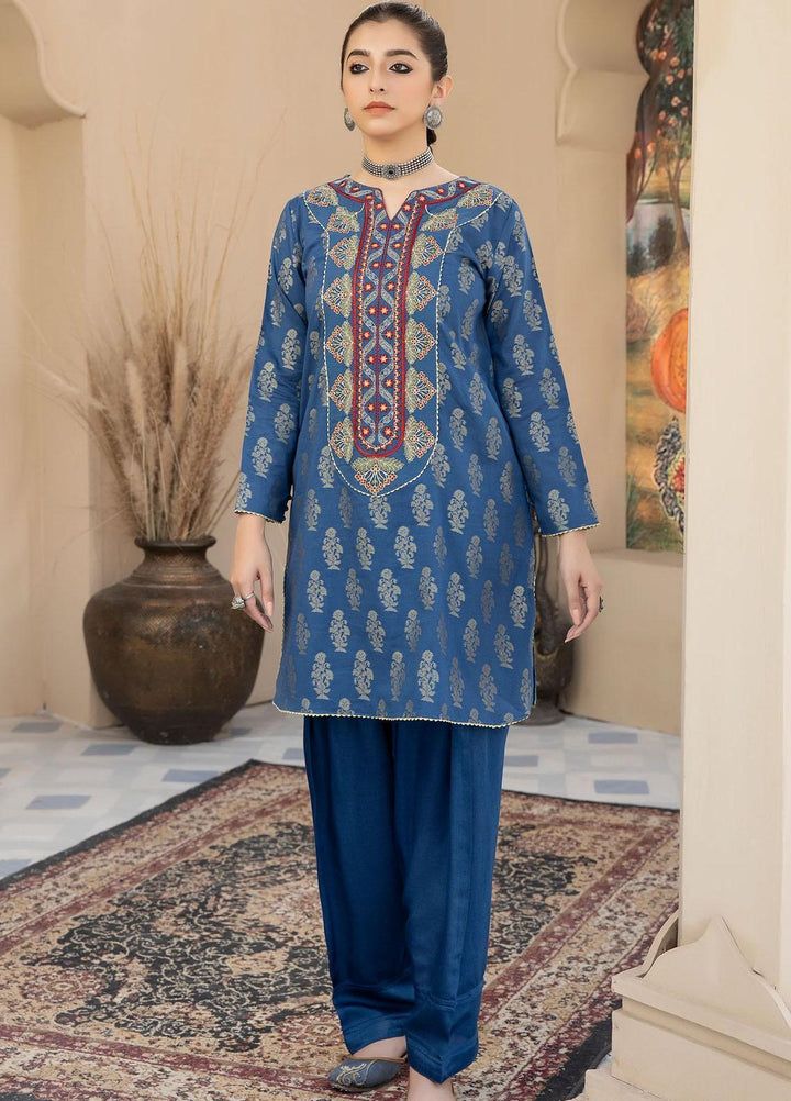 Kross Kulture Casual Pret  Jacquard Shirt KEE2-22309 Blue