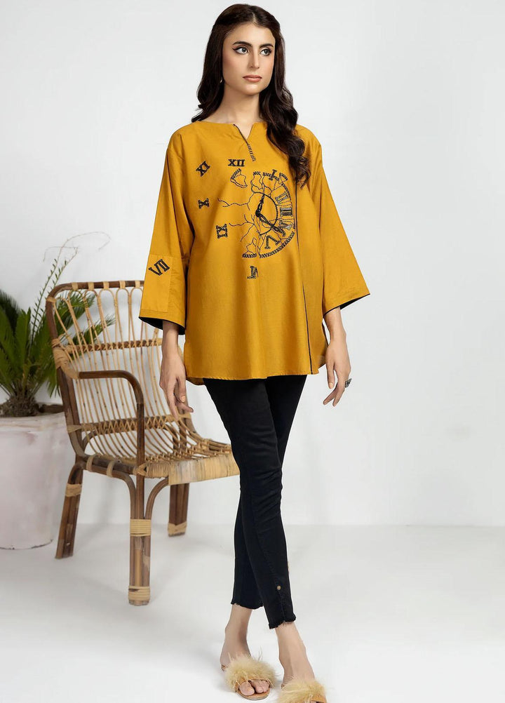 Kross Kulture Casual Pret  Cambric Shirt KKB-155 Ocre
