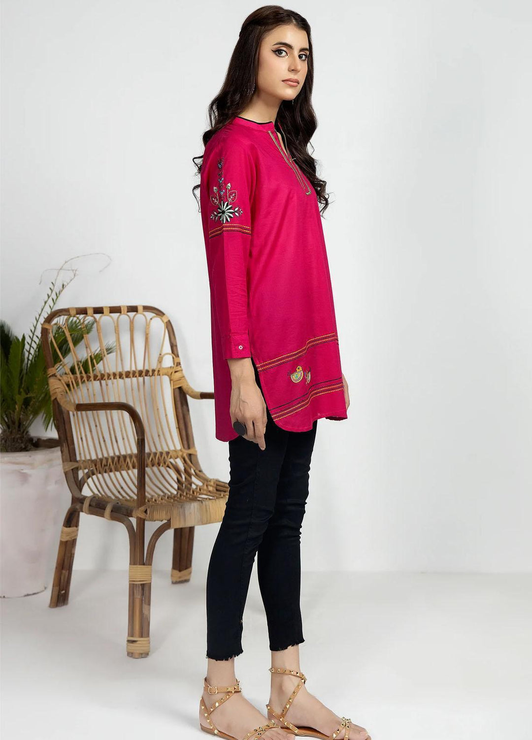 Kross Kulture Casual Pret  Slub Shirt KKB-161 Pink