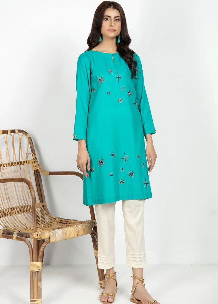 Kross Kulture Casual Pret  Lawn Shirt KKB-322 Sea Green