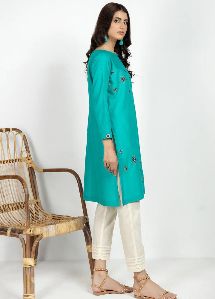 Kross Kulture Casual Pret  Lawn Shirt KKB-322 Sea Green