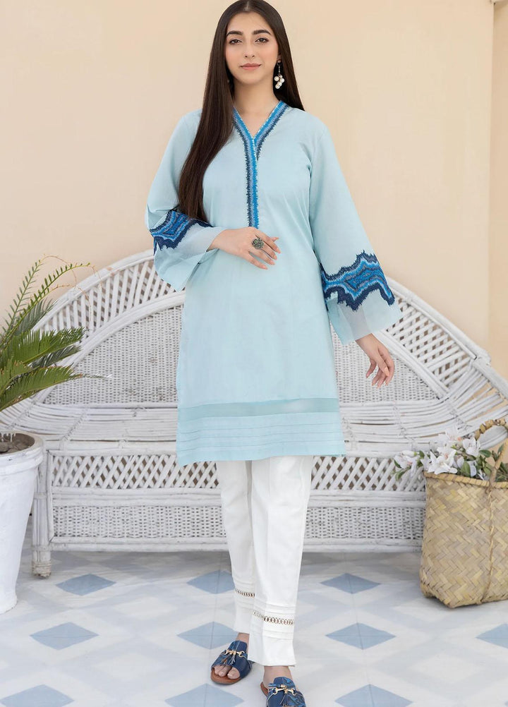 Kross Kulture Casual Pret  Cambric Shirt KE-22284 AQUA