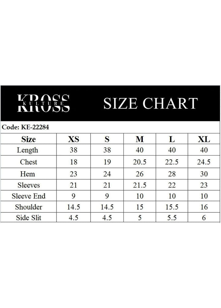 Kross Kulture Casual Pret  Cambric Shirt KE-22284 AQUA