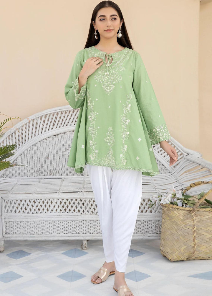 Kross Kulture Casual Pret  Cambric Shirt KBE2-22286 Sea Green