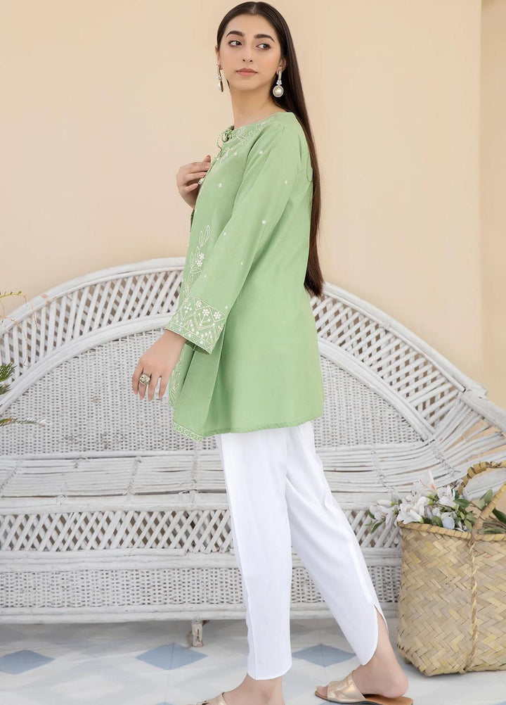 Kross Kulture Casual Pret  Cambric Shirt KBE2-22286 Sea Green