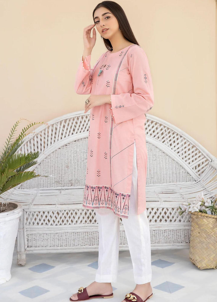 Kross Kulture Casual Pret  Cambric Shirt KE-22287 Light Pink