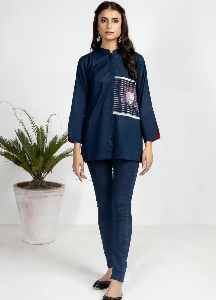 Kross Kulture Casual Pret  Slub Shirt KKB-160 Navy Blue