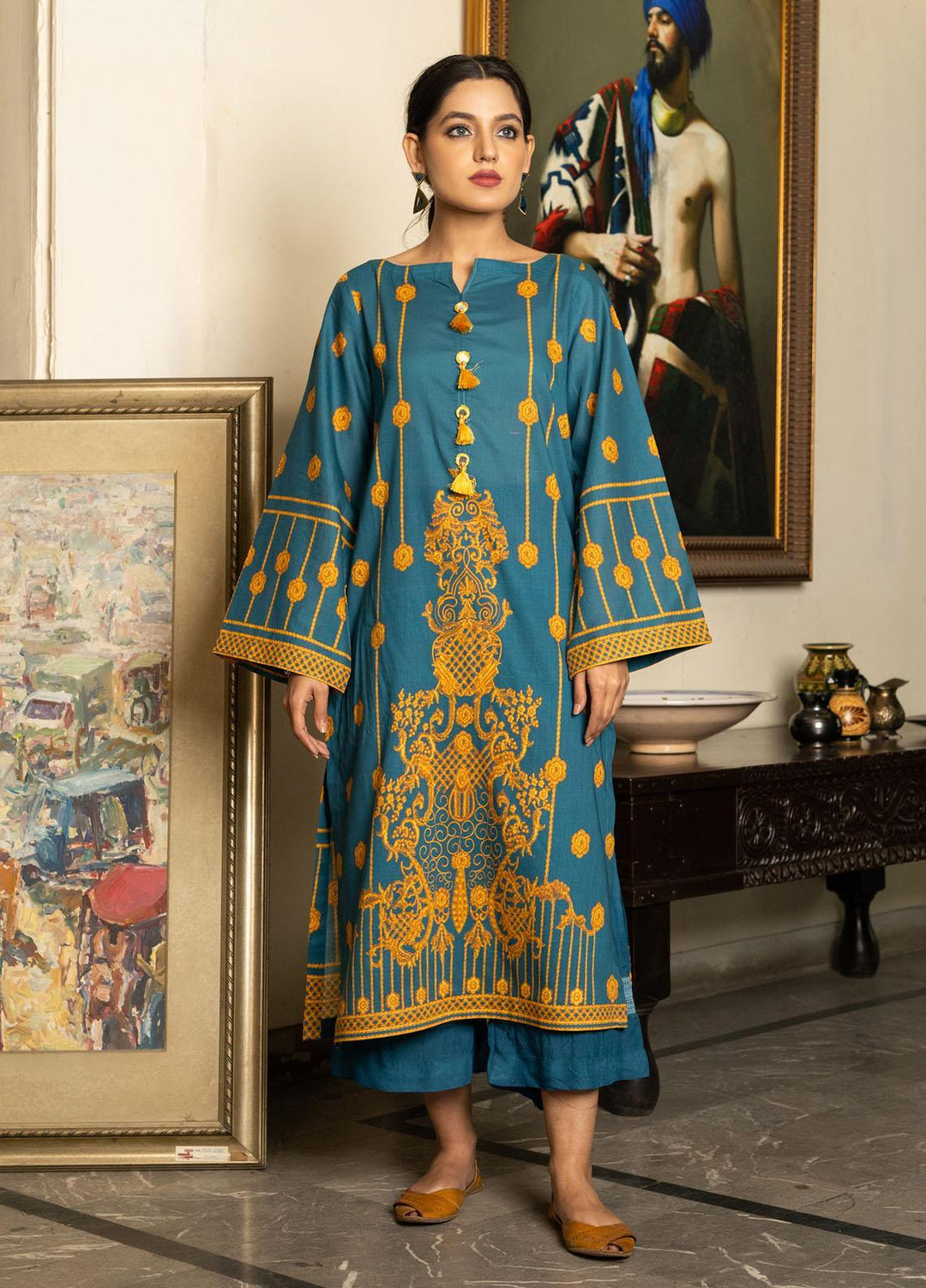Kross Kulture Printed Lawn  Unstitched Shirt KK22RKU SU1-11 - Summer Collection
