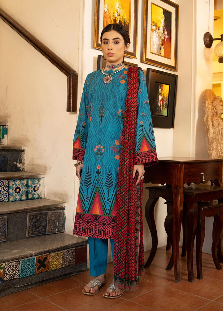 Kross Kulture Printed Lawn Suits Unstitched 3 Piece KK22RKU SU3-16 - Summer Collection