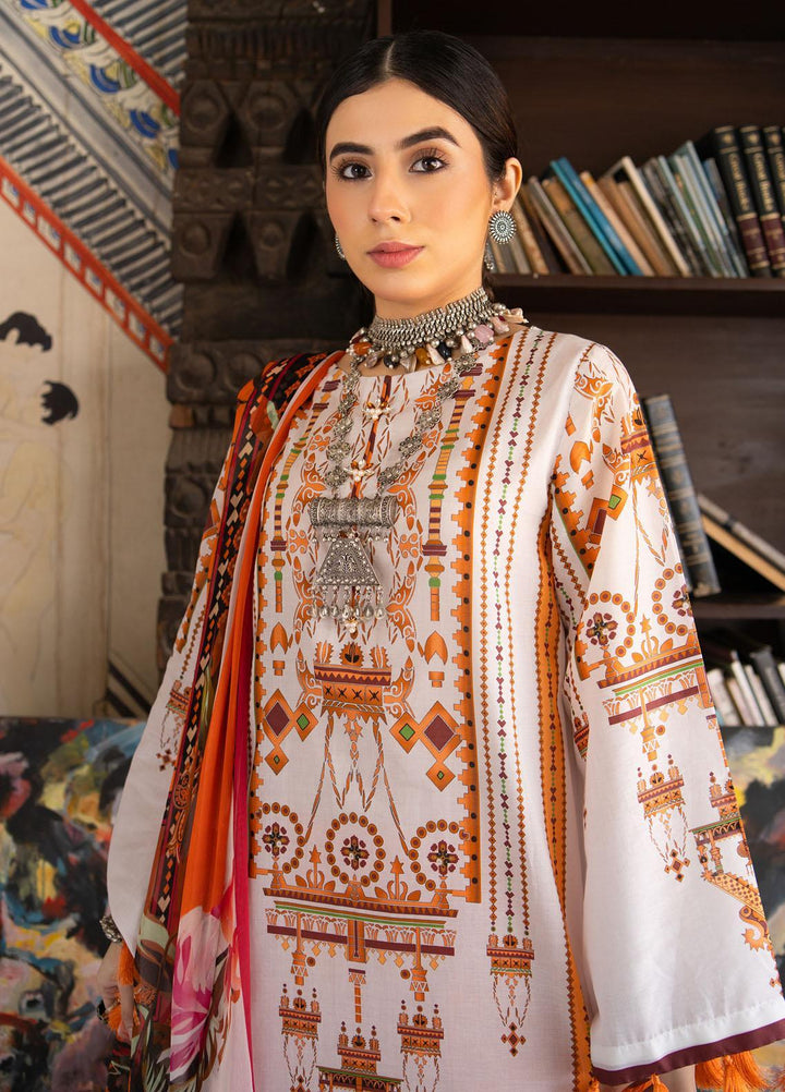 Kross Kulture Printed Lawn Suits Unstitched 3 Piece KK22RKU SU3-18 - Summer Collection