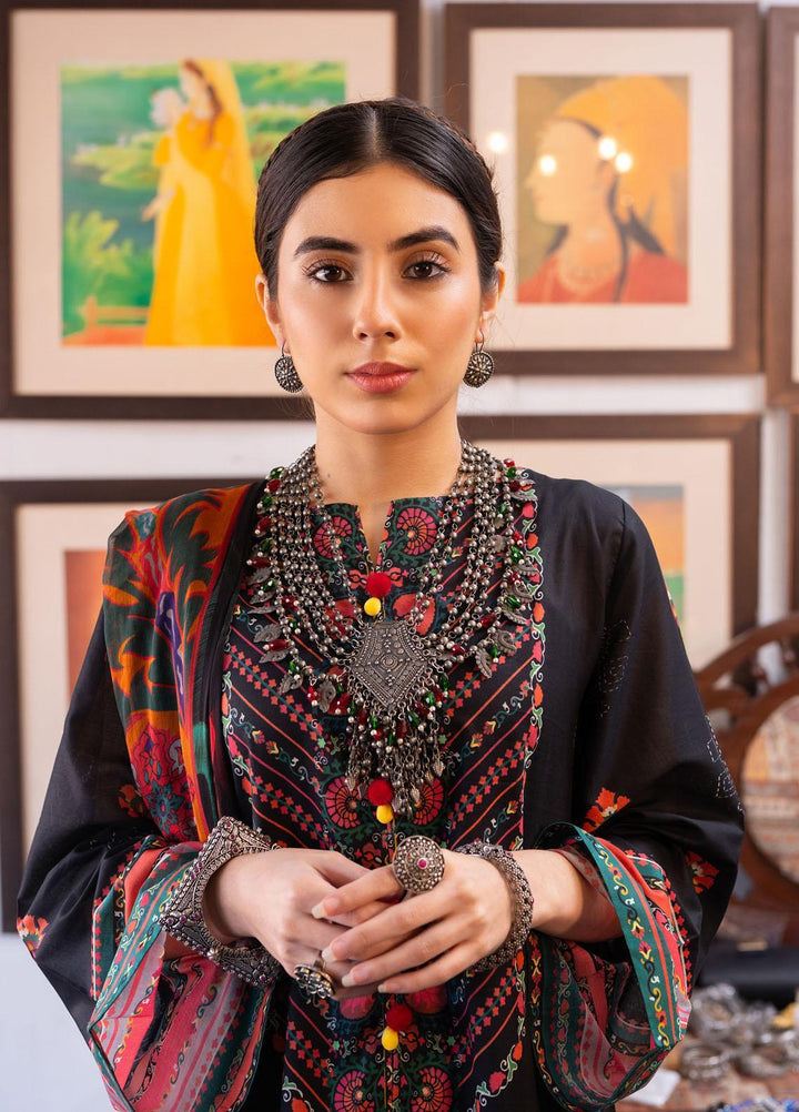 Kross Kulture Printed Lawn Suits Unstitched 3 Piece KK22RKU SU3-19 - Summer Collection