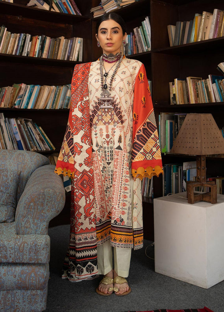 Kross Kulture Printed Lawn Suits Unstitched 3 Piece KK22RKU SU3-20 - Summer Collection