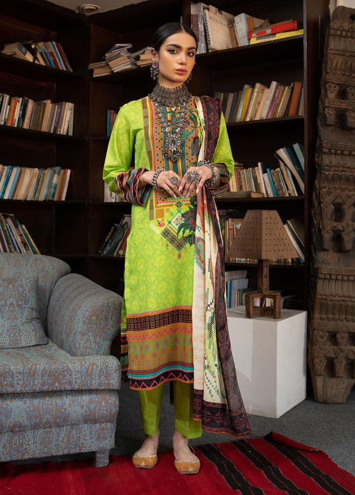 Kross Kulture Printed Lawn Suits Unstitched 3 Piece KK22RKU SU3-21 - Summer Collection