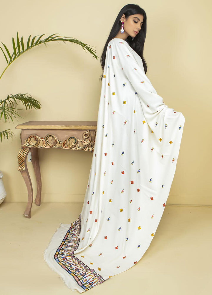 Kross Kulture Embroidered Marina Shawl KK21SBS KSH-21008 - Marina Shawl