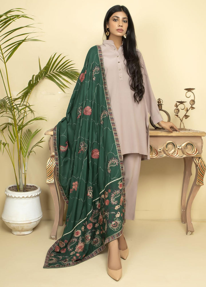 Kross Kulture Embroidered Marina Shawl KK21SBS KSH-21009 - Marina Shawls