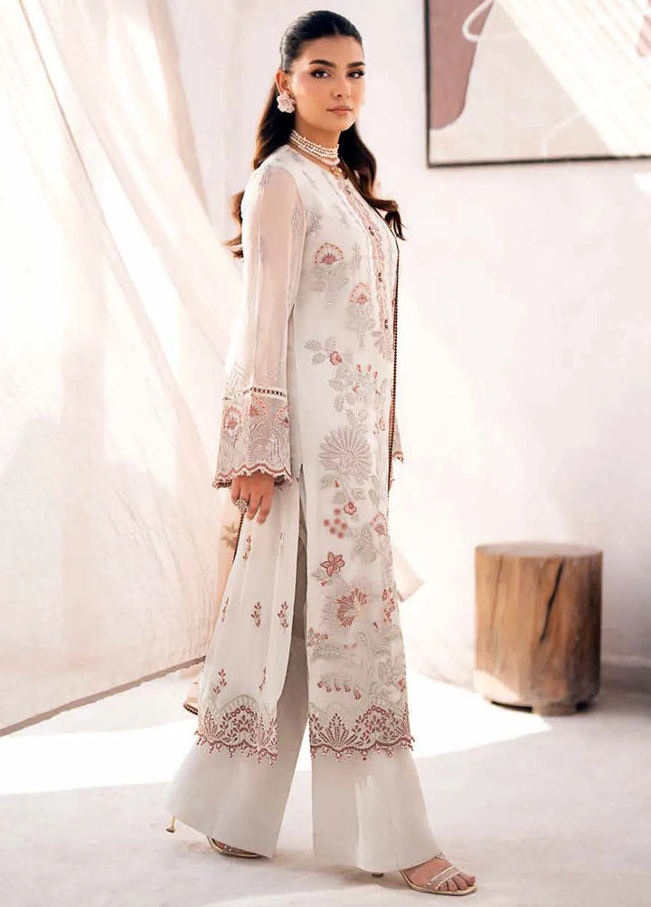 Kuch Khas By Flossie Embroidered Chiffon Suit Unstitched 3 Piece FL24K K-1501 Mia - Luxury Collection