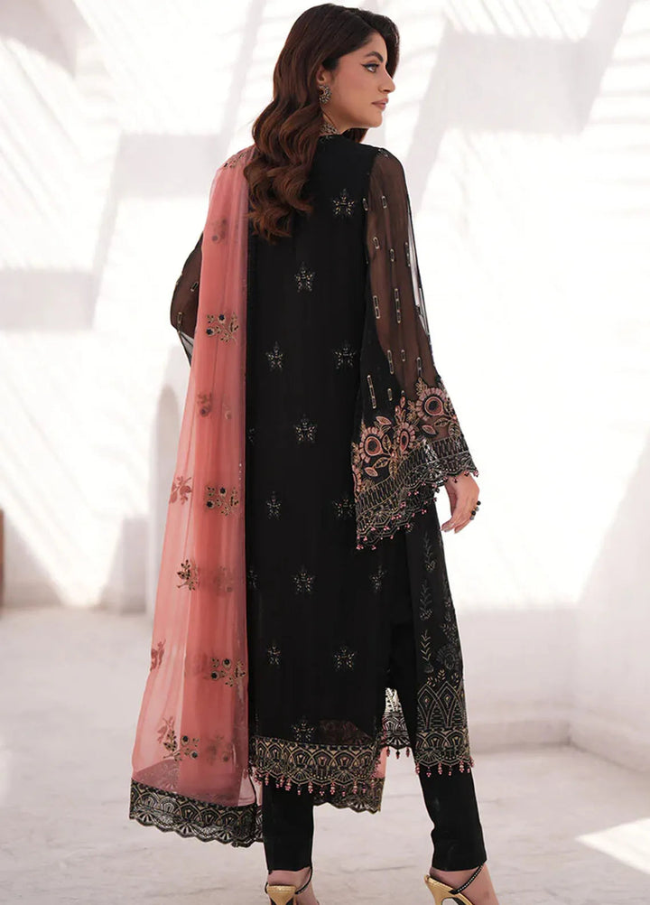 Kuch Khas By Flossie Embroidered Chiffon Suit Unstitched 3 Piece FL24K K-1506 Amelia - Luxury Collection