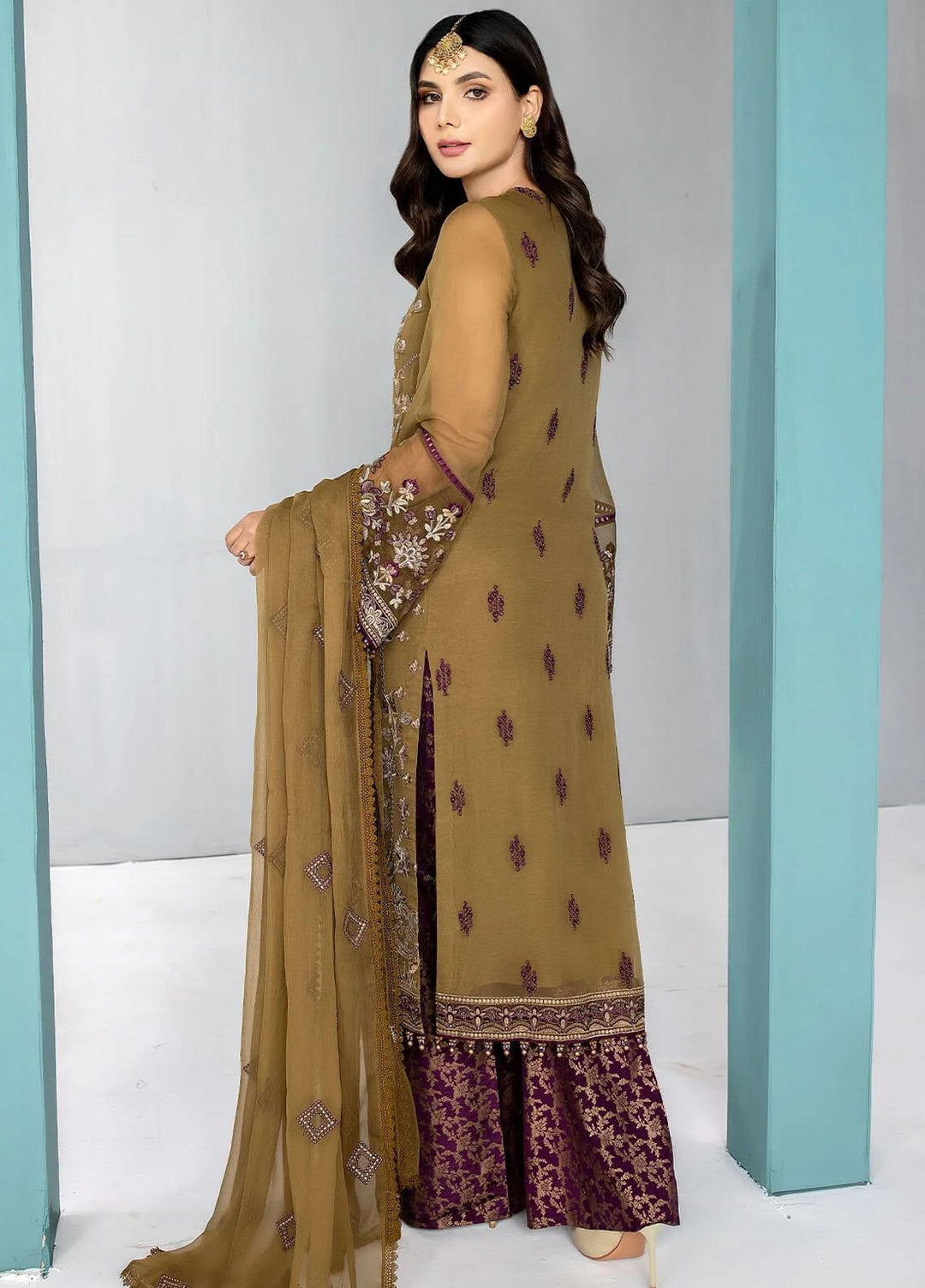 Kuch Khas By Flossie Embroidered Chiffon Suits Unstitched 3 Piece ...