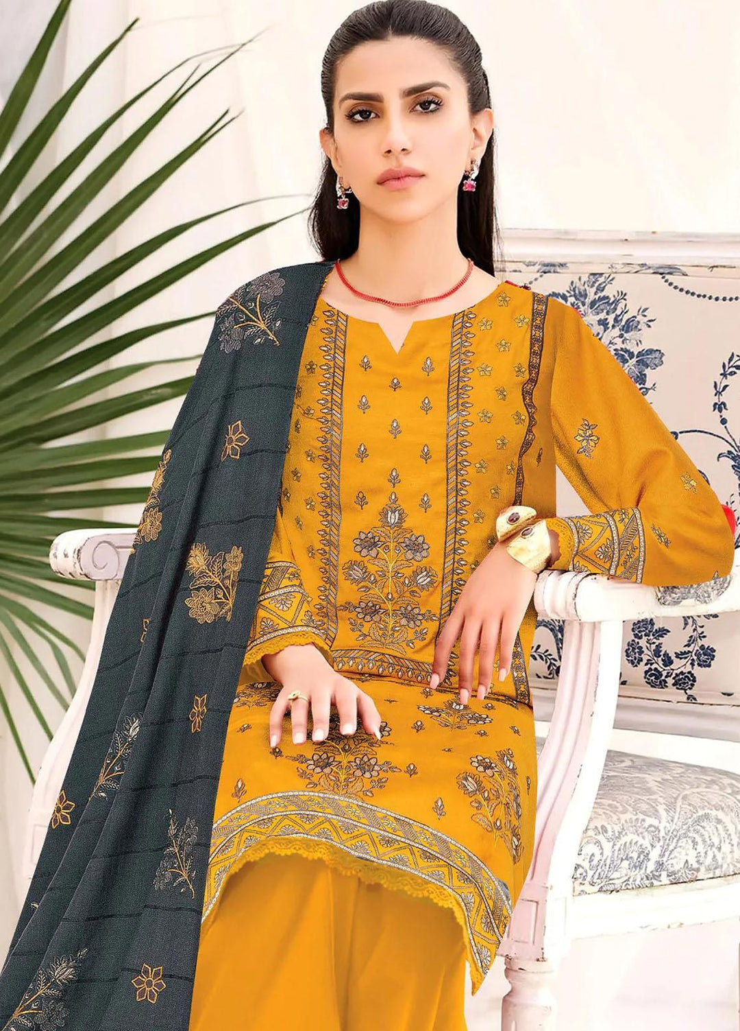 Kuch Khas By Insiya Clothing Embroidered Dhanak Suits Unstitched 3 Piece INS23KK D-02 - Winter Collection
