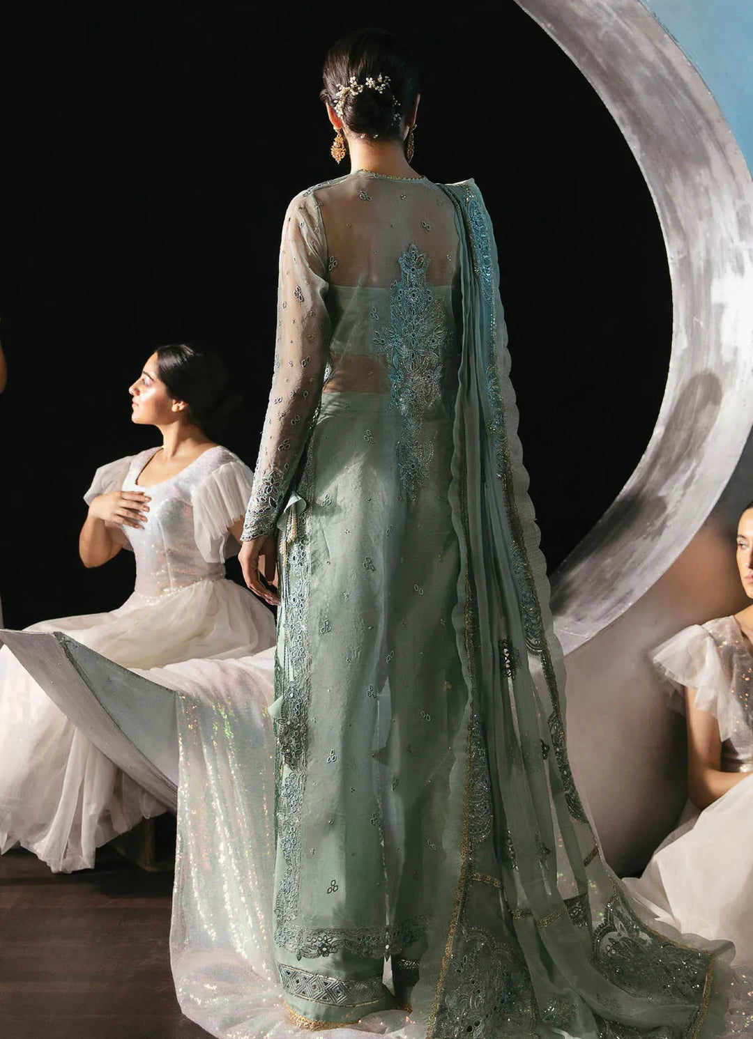 La Fuchsia By Afrozeh Embroidered Organza Suit Unstitched 3 Piece AF24L Amalfi - Festive Collection