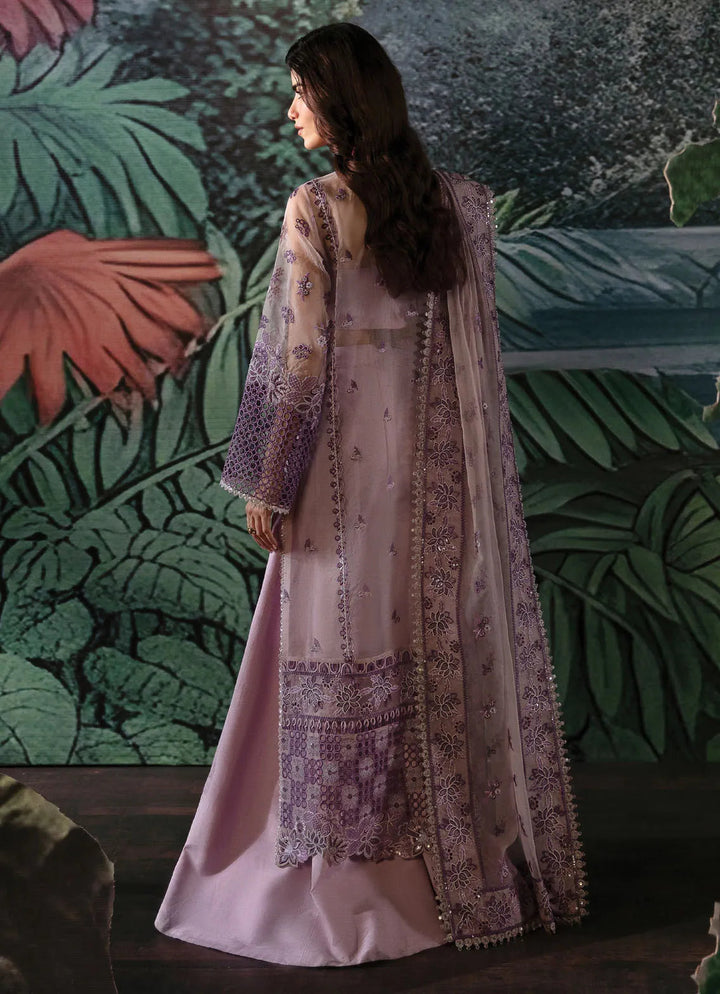 La Fuchsia By Afrozeh Embroidered Organza Suit Unstitched 3 Piece AF24L Helen - Festive Collection