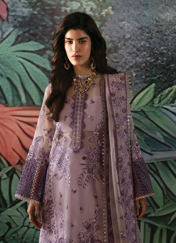 La Fuchsia By Afrozeh Embroidered Organza Suit Unstitched 3 Piece AF24L Helen - Festive Collection