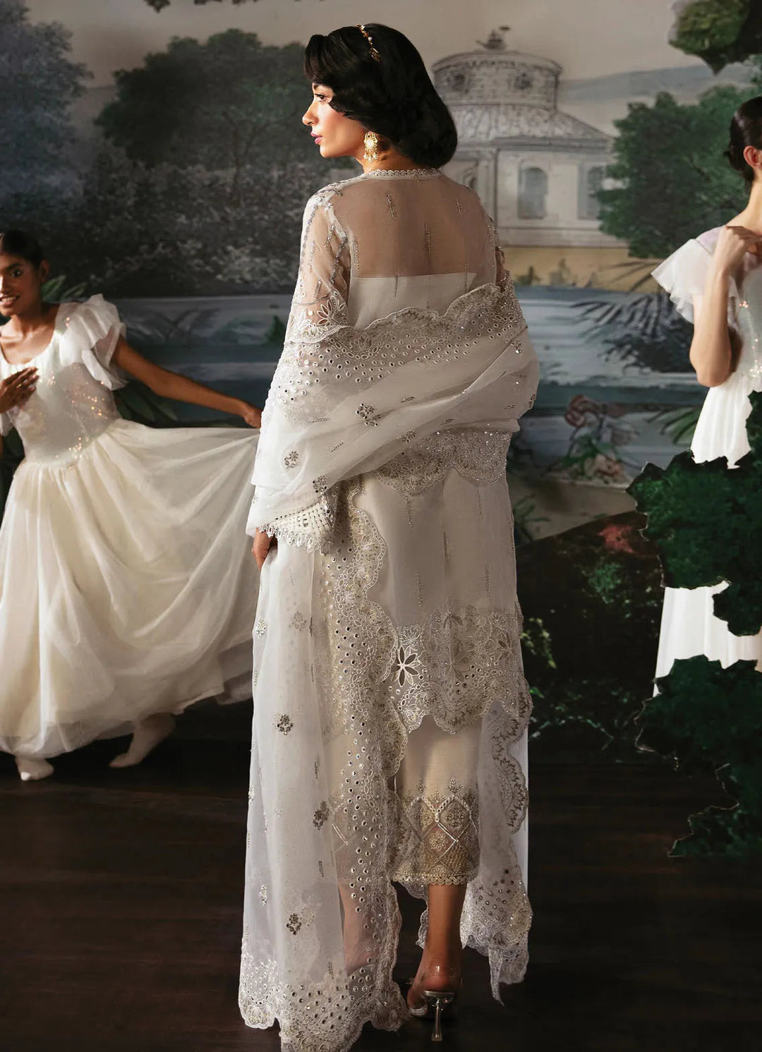 La Fuchsia By Afrozeh Embroidered Organza Suit Unstitched 3 Piece AF24L Laira - Festive Collection